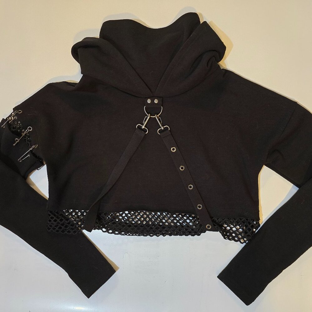 Killstar Dust Storm Cropped Hoodie - Medium